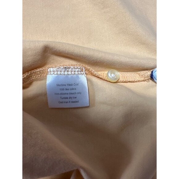 Peter Millar Mens Short Sleeve Seaside Wash Peach Polo Shirt Size M - Picture 6 of 8